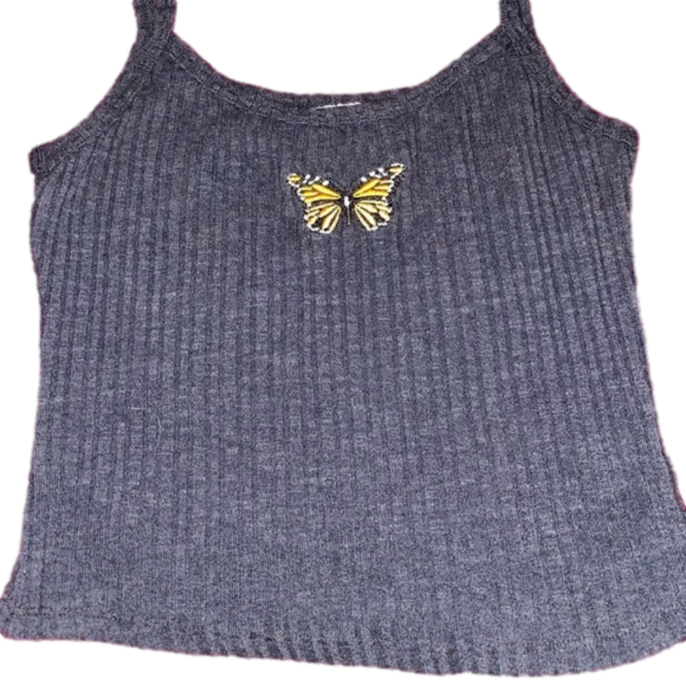 Butterfly Cropped Tank Top